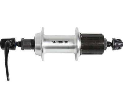 Shimano Hinterradnabe TX500 36 Loch Schnellspanner 8fach 9fach 135mm silber