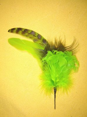 Damenhutfeder neon grün ca 17 cm modische Hutfeder Art26-60a Pillbox