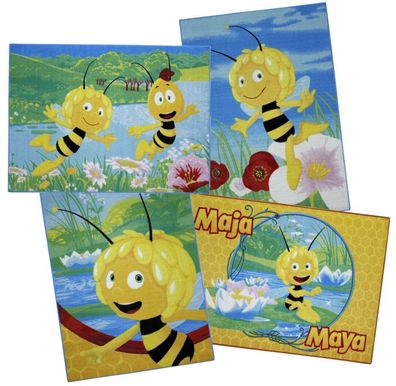Kinderteppich Spielteppich Biene Maya & Willy 4 versch. Muster 95x133 cm