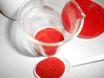 Kaliumhexacyanoferrat (III) rotes Blutlaugensalz 100 g Labor Chemie Stoff Kristalle