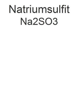 Schweflig Saures Natrium 200g Kennnummer E221 Natriumsulfit Chemie Na2SO3