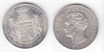 1 Doppeltaler Silber Münze Sachsen Altenburg Herzog Joseph 1847 (111494)