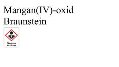 Mangan(IV)-oxid Akhtenskit, 200g 78 - 81% Ramsdellit, Magnesia Braunstein