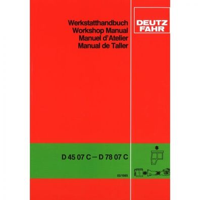 Traktor Werkstatthandbuch Deutz Getriebe D2506 D5506 D5206 D6206 Intrac 02-03 