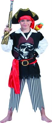 tolles Piratenkostüm Kinder 5tlg. Kostüm Pirat Jungen Karneval Fasching