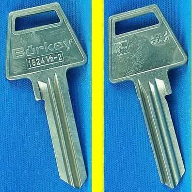 Schlüsselrohling Börkey 1524 1/2 Profil 2 - für verschiedene Assa Profilzylinder
