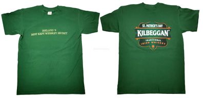 Kilbeggan St. Patricks Day T-Shirt grün - 100 Prozent Baumwolle - Größe M