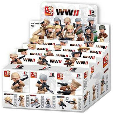 Sluban WWII Soldaten Suche dein Militär Figur selber aus / Auswahl an Figuren