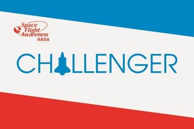Fahne Flagge NASA Challenger Spaceshuttle Premiumqualität