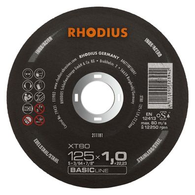 Rhodius Trennscheibe XT 80 125 x 1 mm 50 Stück