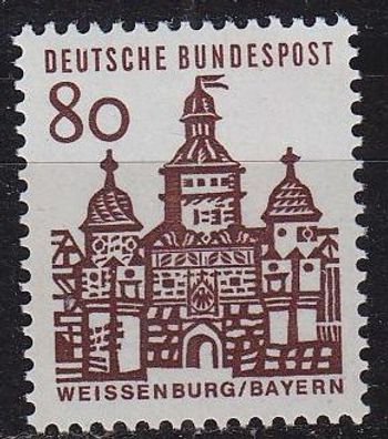 Germany BUND [1964] MiNr 0461 ( * */ mnh ) Bauwerke