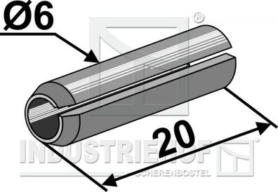 Spannstift - Ø 6 x 25 mm 51-1055