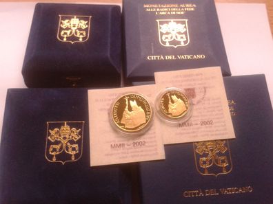 Original 20 + 50 euro 2002 PP Gold Vatikan Papst Johannes Paul II.
