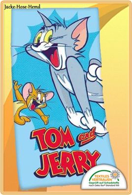 Duschtuch Handtuch Tom und Jerry Maus Katze Gr. 75x150cm