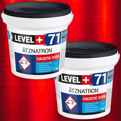 Natriumhydroxid 2 kg Ätznatron kaustisches Soda NaOH Reiniger LEVEL PLUS RM71