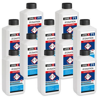 Natriumhydroxid 10kg Caustic Soda Ätznatron NaOH sichere Flasche RM71