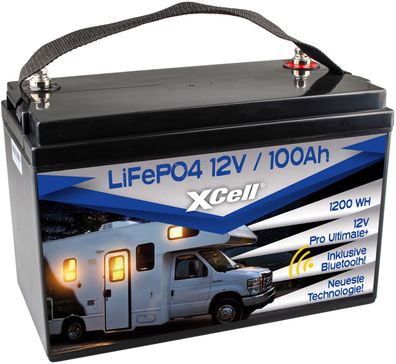XCell / Ultramax - Slaumxli100-12blu - 12,8 Volt 100Ah LiFePO4 inkl. Bluetooth
