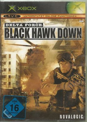 Delta Force: Black Hawk Down (Microsoft Xbox, 2005, DVD-Box) mit Anleitung