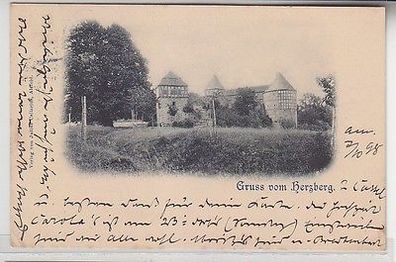 65215 Ak Gruß vom Herzberg in Hessen 1898