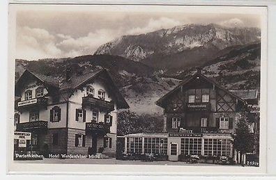 66115 Ak Partenkirchen Hotel Werdenfelser Michl um 1940