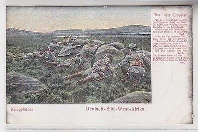 66151 Ak Deutsch Süd West Afrika Kriegsbilder "Der letzte Tropfen" Nr.6035 1905