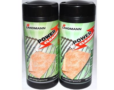 2x Power Cleaner Grillreinigungstücher 40 St Box antibakteriell von Landmann NEU