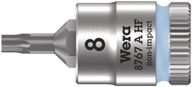 Wera 8767 A HF TORX® Zyklop Bitnuss mit 1/4"-Antrieb TX 8 x 28 mm