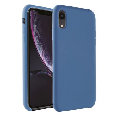 Vivanco Hype Cover Hülle für Apple iPhone XR Hard Shell - Soft Core Blau