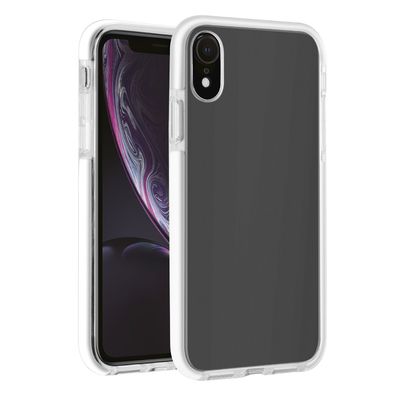 Vivanco Rock Solid Cover Hülle für Apple iPhone XR Double Shock Protection Weiss
