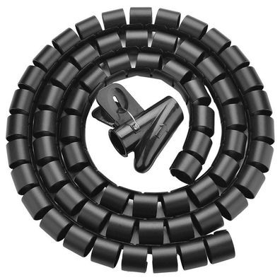 Ugreen Maskenkabel Organizer Schutzrohr DIA 25mm Kabelschutz Kabelmanagement, schwarz