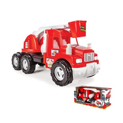 Pilsan Kinder Feuerwehr Ami-Truck 06613, mit Feuerleiter ab 3 Jahre geeignet