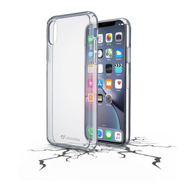 Cellularline Clear Duo Hardcase für Apple iPhone XR Handyhülle Tasche Klar NEU
