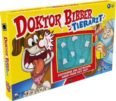 Hasbro E9694 Doktor Bibber Tierarzt Kinderspiel Geschicklichkeitsspiel Spiel