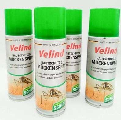 Velind Mückenspray Hautschutz, gegen Mücken und Zecken, Spray
