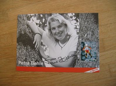 Biathlon Olympiasiegerin Petra Behle - handsigniertes Autogramm!!!