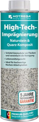 Hotrega® High-Tech-Imprägnierung "Naturstein + Quarz-Komposit", 250 ml Dose
