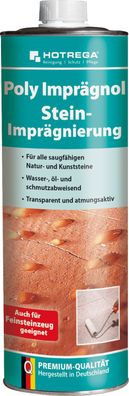 Hotrega® Poly Imprägnol Stein-Imprägnierung, 1 Liter Dose