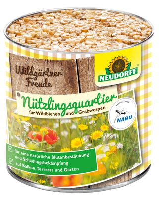 Neudorff Wildgärtner®Freude Nützlingsquartier für Wildbienen und Grabwespen, 1 Stück