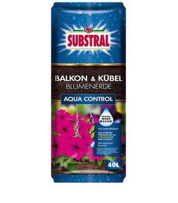 Substral® Balkon- & Kübel-Blumenerde Aqua Control, 40 Liter