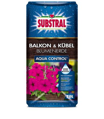 Substral® Balkon- & Kübel-Blumenerde Aqua Control, 70 Liter