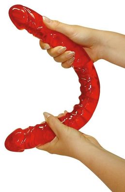 Jelly Doppel - Dildo Rot 43 cm Double Dong