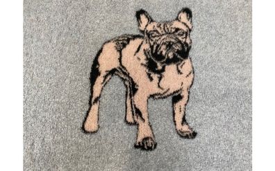 Vet Bed Hundedecke Hundebett Schlafplatz 100 x 75 cm Silhouet Französische Bulldogge