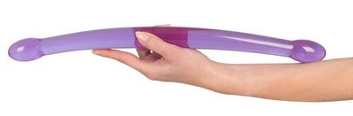 Flexibler Doppel- Dildo Lila transparent 44 cm Double Dong