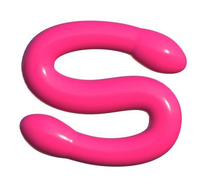 Flexibler Doppel-Dildo Pink 43,8 cm Double Dong