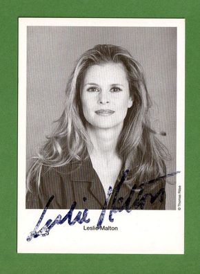 Leslie Malton - ( deutsche Schauspielerin ) - persönlich signiert (2)