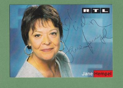 Jane Hempel - ( deutsche Schauspielerin ) - persönlich signiert