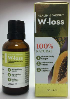 W-Loss Health & Weight Tropfen - 30 ml - Blitzversand - Wloss