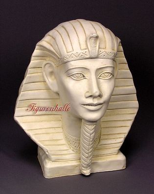 Büste Altägyptischer König Tutanchamun Figur Statue Skulptur Deko Ägypten König