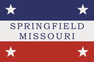 Fahne Flagge Springfield City (Missouri) Premiumqualität