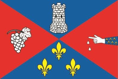 Fahne Flagge Écrouves (Frankreich)Premiumqualität